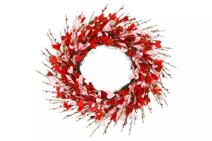 Valentine's Day Wreath for Front Door