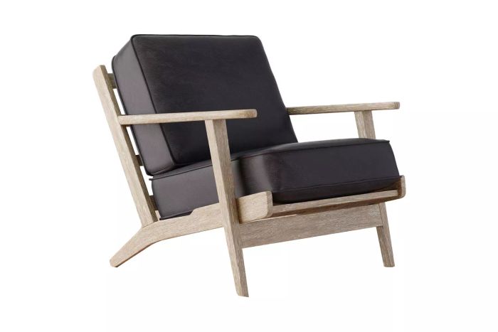 Pottery Barn Raylan Leather Armchair