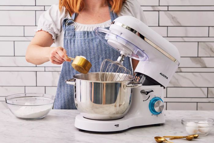 Aucma 6-Speed Tilt-Head Stand Mixer
