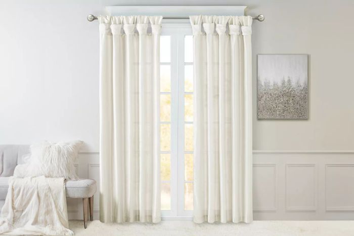 Wayfair Rivau Faux Silk Lined Twist Tab Window Curtain Panel