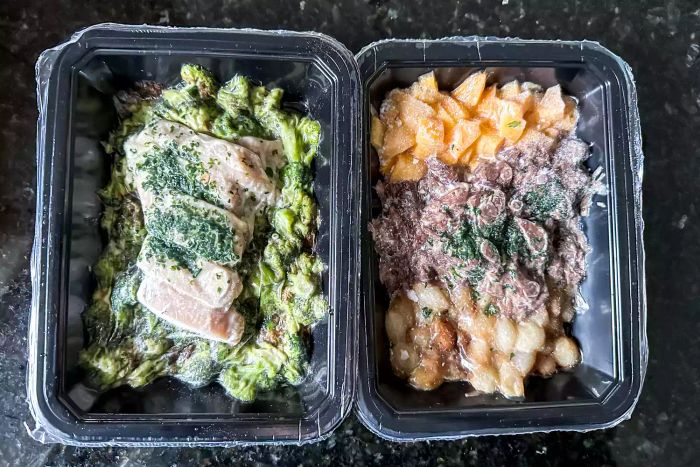 Two frozen meals from Pete's Real Food