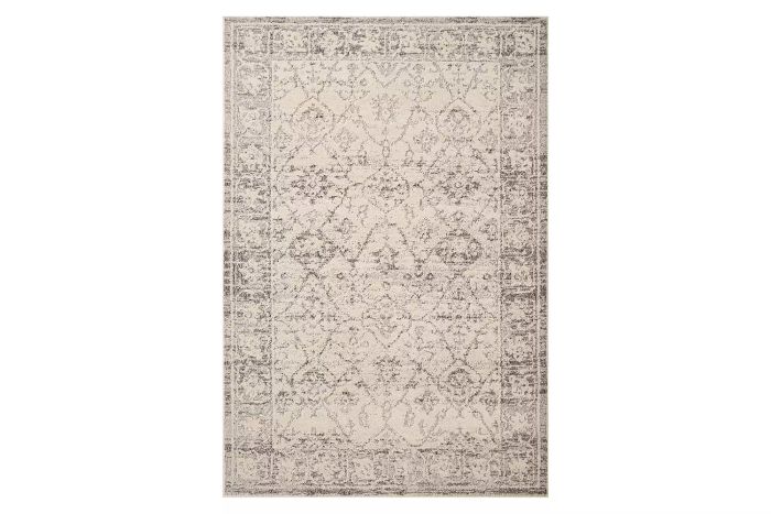 Magnolia Home by Joanna Gaines, partnered with Loloi, offers the Gigi Ivory and Stone Area Rug