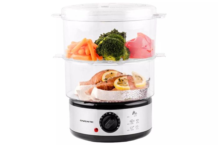 OVENTE 2-Tier Electric Food Steamer from Amazon