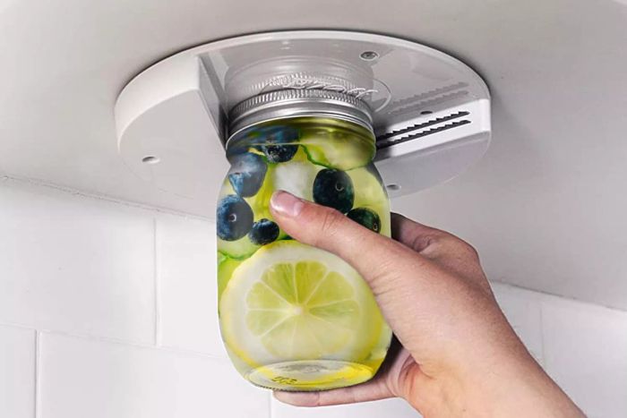 EZ Off Jar Opener for Weak Hands - Under Cabinet, One-Handed Easy Grip for Jars & Bottles on Amazon