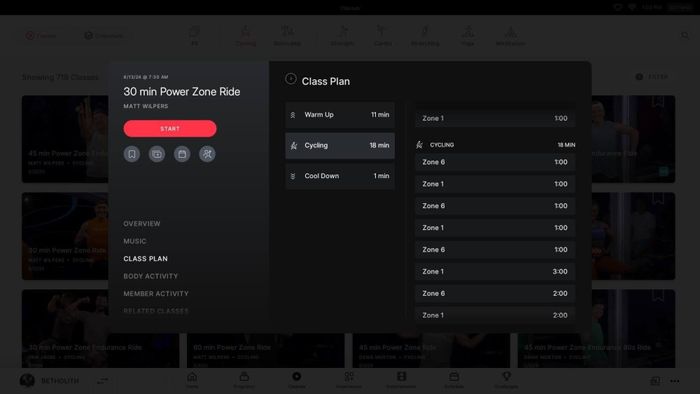 Class outline for a PZE ride