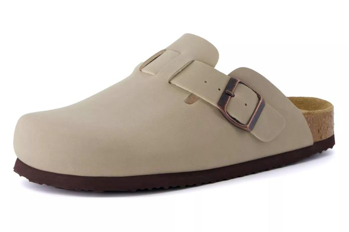 CUSHIONAIRE Hana Slip-On Buckle Clog