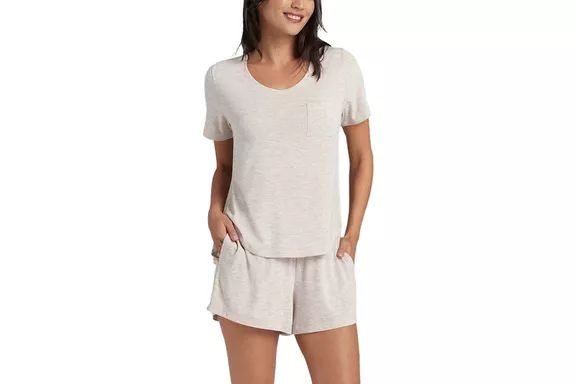 Tommy John Second Skin Sleep Pocket Tee & Short Set