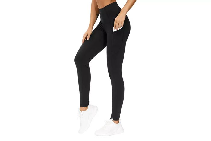 THE GYM PEOPLE Thick High Waist Yoga Pants with Pockets Yoga Leggings