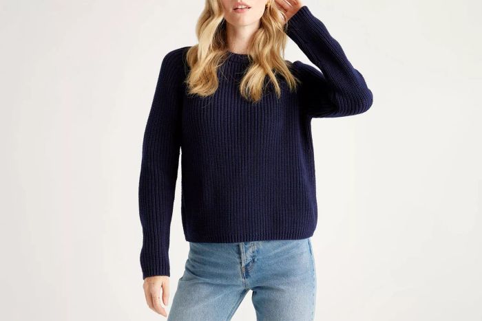 Organic Cotton Fisherman Crew Sweater