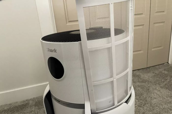 The filter inside the Shark NeverChange Air Purifier MAX