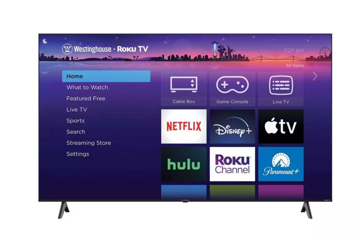 Westinghouse 75-inch 4K Roku Smart TV