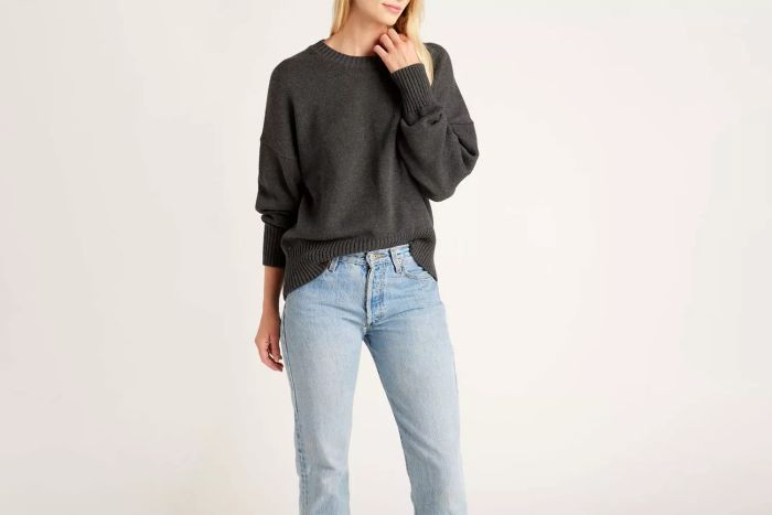Organic Cotton Boyfriend Crew Sweater