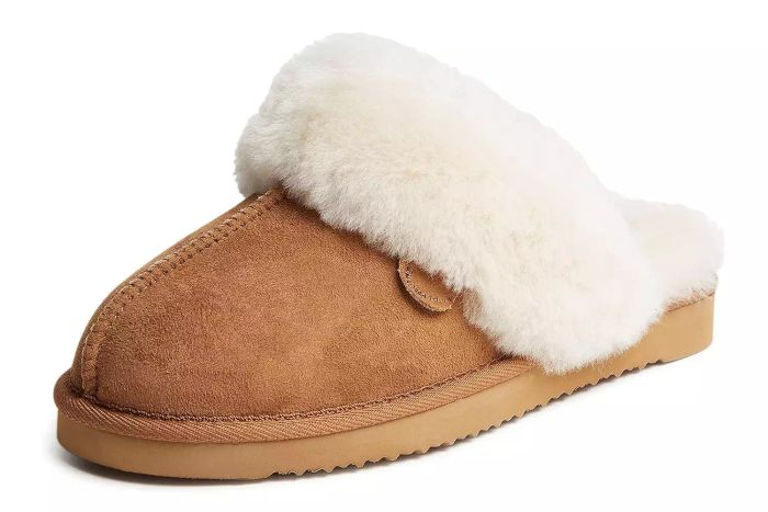 Dearfoams Women's Fireside Sydney Shearling Fur Slippers