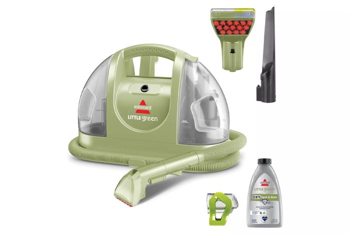 BISSELL Little Green Multi-Purpose Portable Carpet and Upholstery Cleaner, Car and Auto Detailer, with Exclusive Specialty Tools, Green, 1400B