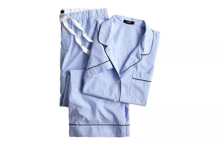 J.Crew End-on-End Cotton Long Sleeve Pajama Set