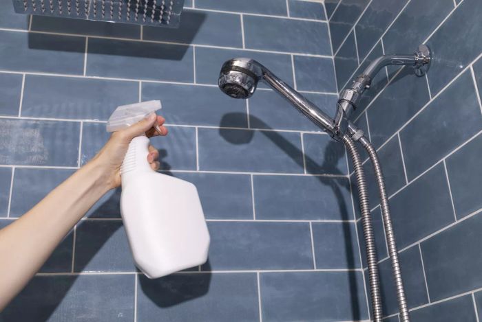 Use hydrogen peroxide to clean your shower