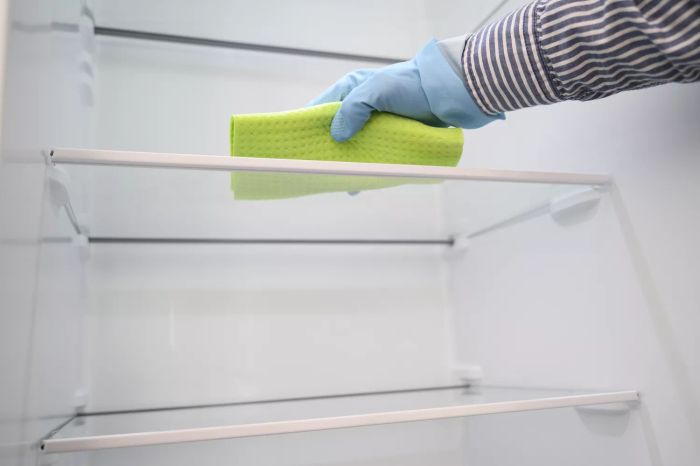 Use hydrogen peroxide to clean your refrigerator