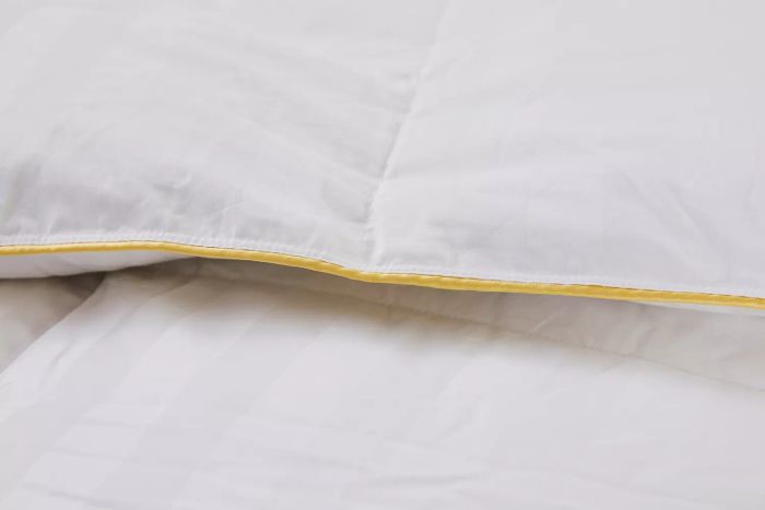 A close-up view of the Alwyn Home All Season Down Comforter.