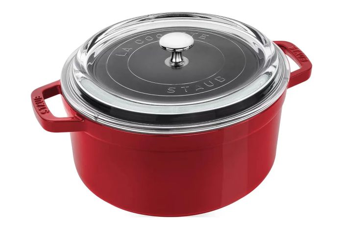 Staub Cast Iron Dutch Oven 4-qt Round Cocotte