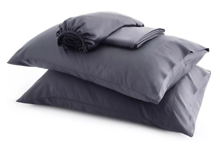 Bedsure Queen Sheet Set, Cooling Sheets for Queen Size Bed, Rayon Derived from Bamboo, Breathable & Soft Deep Pocket Up to 16