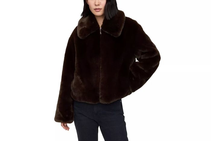 100% Recycled Relaxed Faux-Fur Jacket