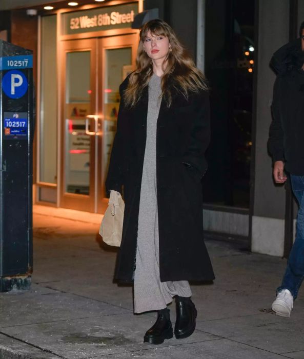 Taylor Swift Grey Sweater Dress
