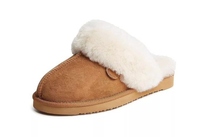 Amazon offers the Dearfoams Women's Fireside Sydney Shearling Fur Scuff Slipper, ideal for both indoor and outdoor wear.
