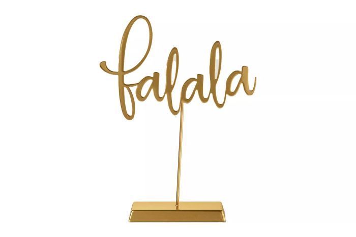Target Metal 'Fa La La' Christmas Tabletop Sign - Wondershop™ Gold