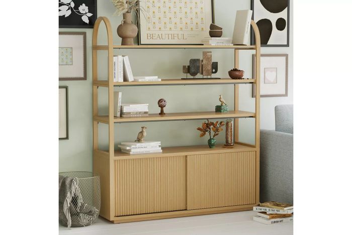 Elegant wooden bookcase