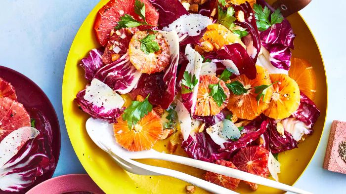 Every-Citrus Salad with Almonds and Manchego Recipe: A vibrant and refreshing salad featuring a variety of citrus fruits paired with almonds and Manchego cheese, creating the perfect balance of sweet, tangy, and savory.