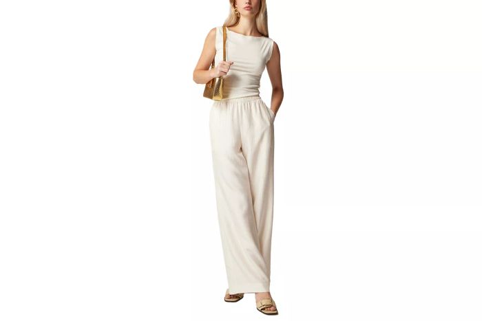 J.Crew Stratus Pant in Textured Satin
