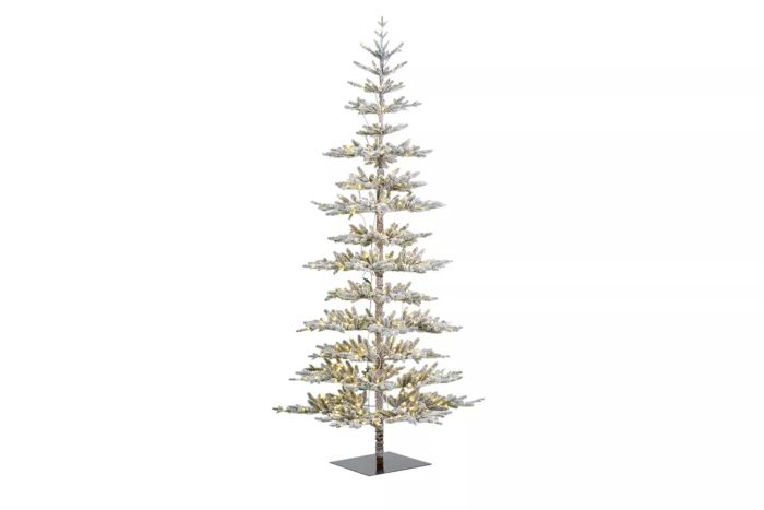 The Holiday Aisle Johvan Slender Green Most Realistic Fir Christmas Tree with LED Lights