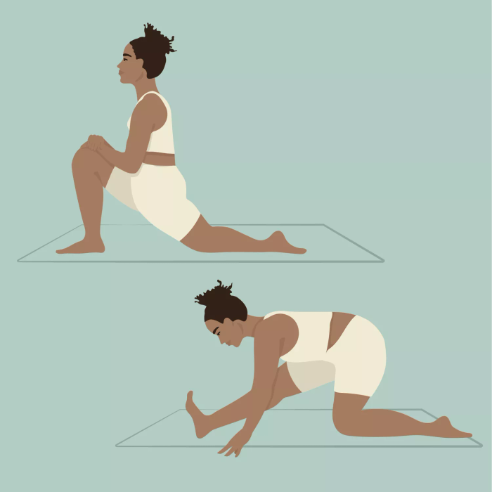 Stretching Routine: Lunge to Half Split Pose