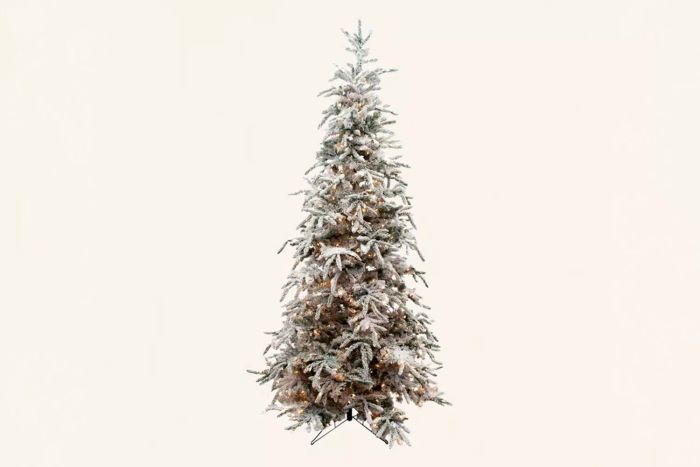 Lighted Artificial Balsam Fir Christmas Tree