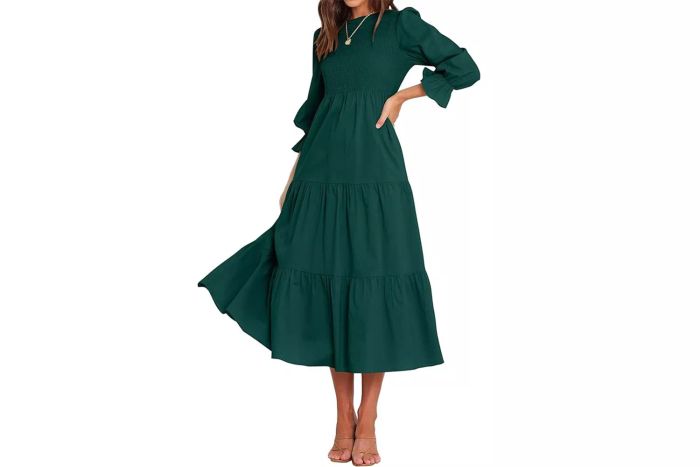 Amazon BTFBM Women Casual Long Sleeve Dress