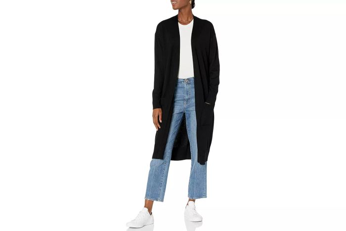 The Drop Women's Daisy Long Cardigan Sweater