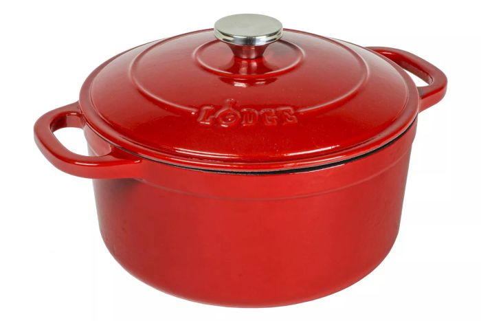 Walmart Lodge Cast Iron 5.5qt Red Enameled Dutch Oven