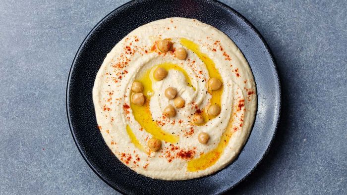 Homemade hummus