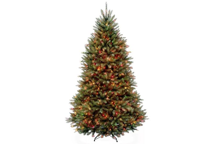 The Holiday Aisle's Dunhill Fir Tree is a beautiful addition to any home, offering a realistic and lush appearance for your holiday decor.