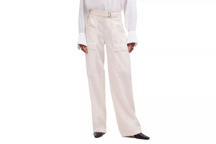 Madewell Belted Slouchy Straight Leg Cargo Pants