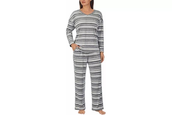 Nautica Women’s Pajamas - Cozy Silky Fleece - 2-Piece Long Sleeve Winter Sleepwear Set