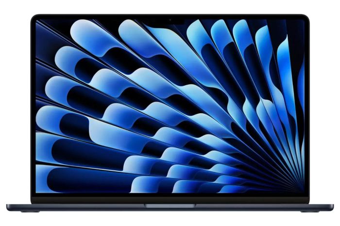 Apple 2024 MacBook Air 15-inch Laptop featuring M3 chip: 15.3-inch Liquid Retina Display, 16GB Unified Memory, 512GB SSD Storage, Backlit Keyboard, 1080p FaceTime HD Camera, Touch ID; Midnight