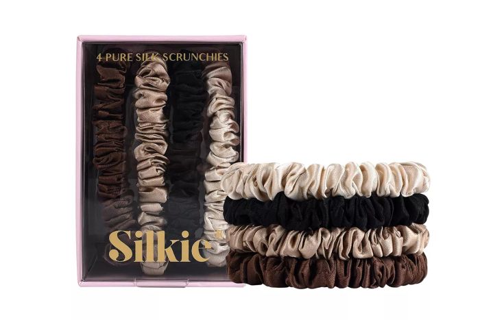 SILKIE x4 Set - Forget Satin - 100% Pure Mulberry Silk Black Brown