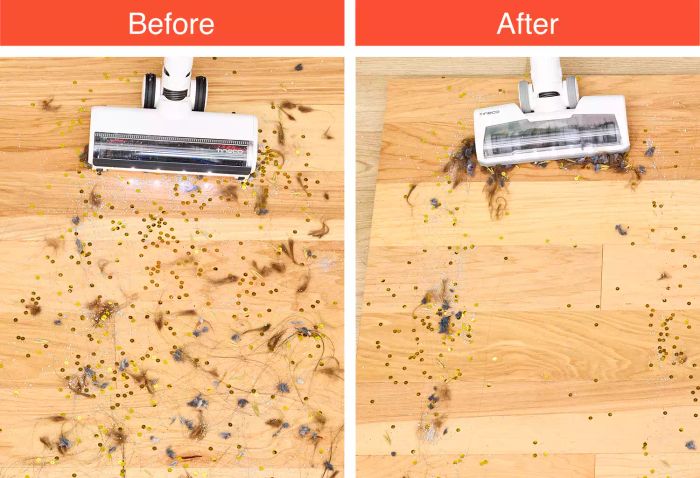 The Tineco Pure One S11 Vacuum and the Tineco Pure One S15 Pro Vacuum working together to clean a wooden surface.