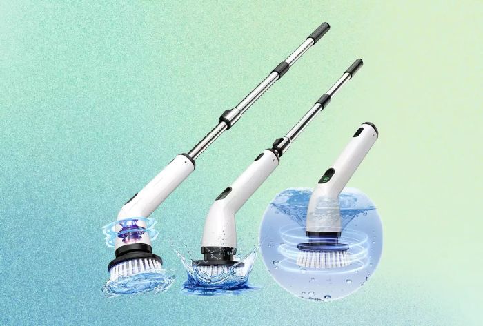 This cordless electric spin scrubber is the perfect solution for your shower cleaning needs. Lightweight, effective, and ready to tackle tough spots.