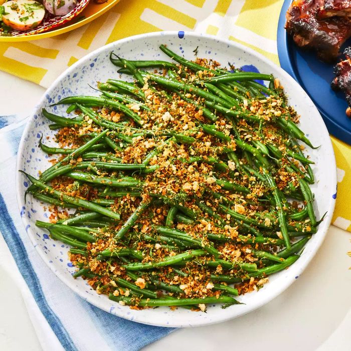 Green Bean Salad with Crispy Bread Crumbs