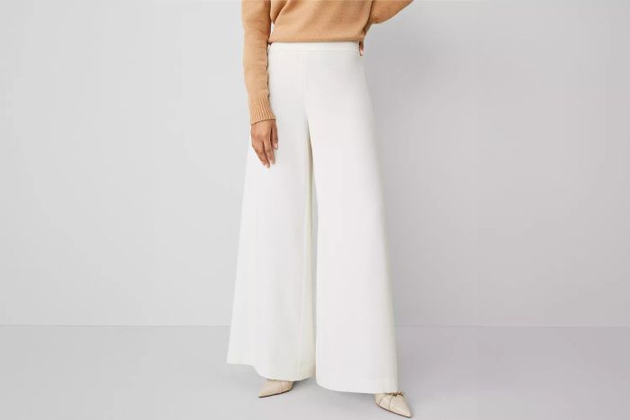 Ann Taylor The Dramatic Wide-Leg Crepe Pant