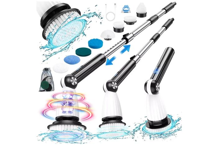 Cordless Electric Spin Scrubber, Cleaning Brush