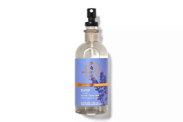 The Bath & Body Works Lavender Vanilla Pillow and Body Mist