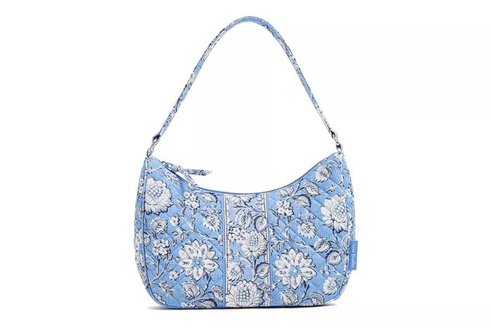Vera Bradley Women's Cotton Frannie Crescent Crossbody Purse